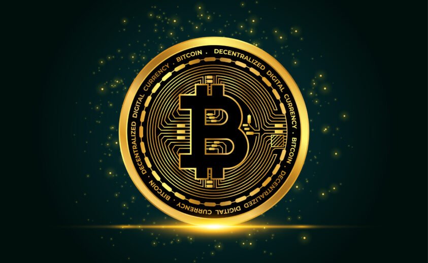 cryptocurrency bitcoin golden coin background A “Lei do Bitcoin” é o principal material a ser aprendido
